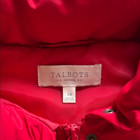 Talbots Red Puffer Vest - Picture 11 of 14